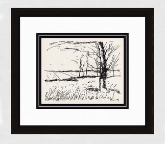 Maurice de Vlaminck Vallee de l'Avre lithograph signed