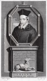 Adriaen van der Werff 1697 Engraving John Leslie, Bishop of Ross Framed