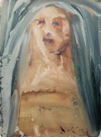 Dali 1967 Authentic Biblia Sacra Mathathias Lithograph Framed