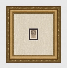 REMBRANDT 1800S Etching The Farmer DURAND Framed