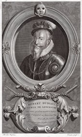 Adriaen van der Werff 1697 Engraving Robert Dudley Framed