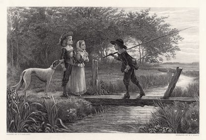 Charles Trevor Garland The Rivals engraving signed