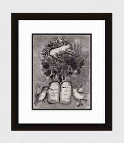 MARC CHAGALL 1960 "Righteousness" Antique Biblical Print "