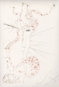 Salvador Dali Tristan Etching Signed Limited Framed