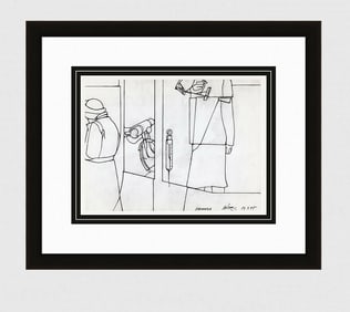 Valerio Adami Sequence (Sequenza) 1975 Print Signed