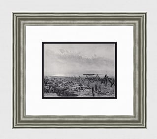 Edouard Detaille 1800s Antique Print Soldiers Dream Framed Signed