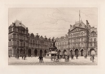 Robert Kent Thomas Exchange Liverpool 1881 Etching