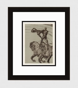 Toulouse Lautrec Color Lithograph Circus Ltd ed