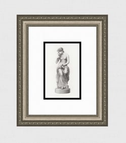 Joseph Germain or Jozef Geefs The Faithful Messenger 1852 Engraving