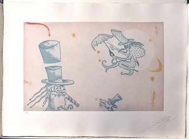 Joan Ponc 1975 Etching La Bruixa Signed Numbered