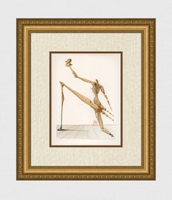 1960 Salvador Dali Bertran de Horn Authentic Woodcut