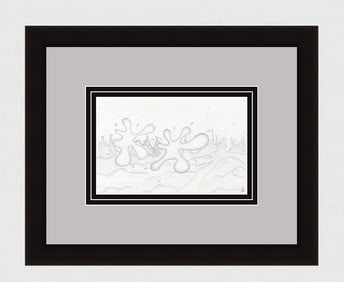 Alexander Constantine Original Drawing Desert Sun Signed