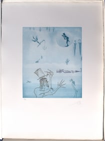 Joan Ponc 1973 Etching Mar Interior Signed Numbered