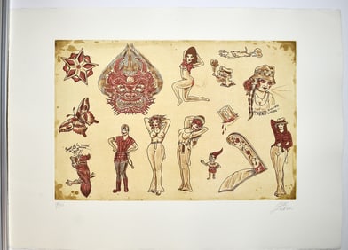 Dr. Lakra Original Color Lithograph Signed and Numbered Ltd. Ed. 50