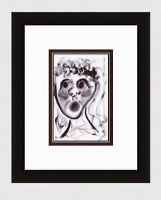 Patrick Mcdowell Faces #28 drawing signed