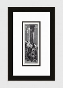 Sir Peter Paul Rubens The Presentation 1862 Engraving Signed