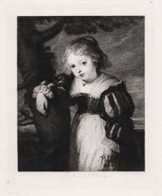 Sir Peter Paul Rubens The Painter's Daughter 1877 etching