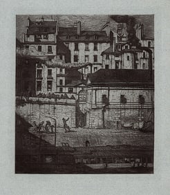 1879 Charles Meryon The Morgue Etching Durand