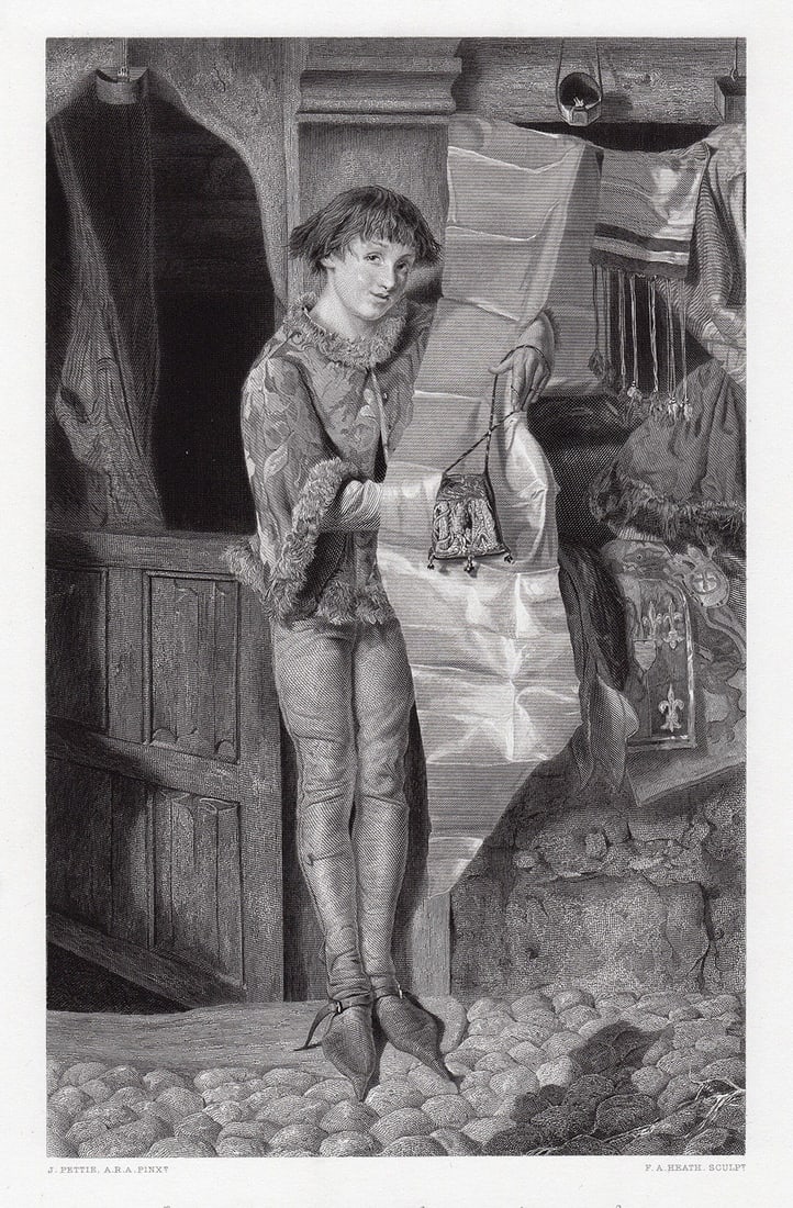 John Pettie What dye Lack, Madam? 1872 engraving (1 of 3)