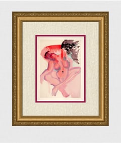 1960 Salvador Dali Indolent Authentic Woodcut