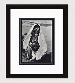 Andre Zucca Portrait of a man wearing an Akhnif 1930's photogravure