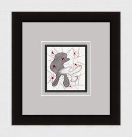 Alexander Constantine Original Drawing Rocket Prism Signed