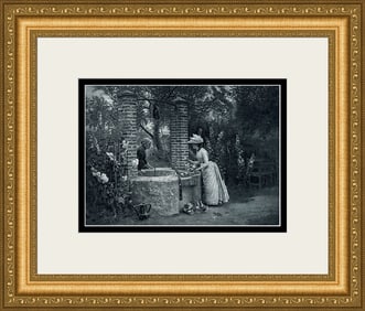 Firmin Girard A Well between Two Properties 1892 print