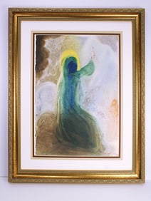 Salvador Dali Blessed is the Man Original Lithograph Framed