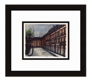 Bernard Buffet La Place des Vosges 1967 lithograph