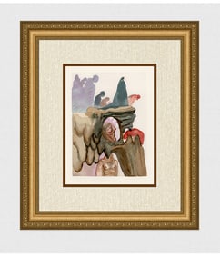 1960 Salvador Dali Liars Authentic Woodcut