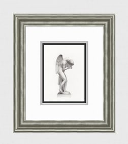 Giuliano Finelli Love Reviving Life 1800's Engraving Framed