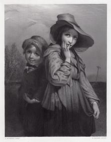 Richard Rothwell Novitiate Mendicants engraving signed