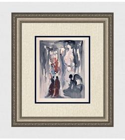 1960 Salvador Dali Creation Authentic Woodcut