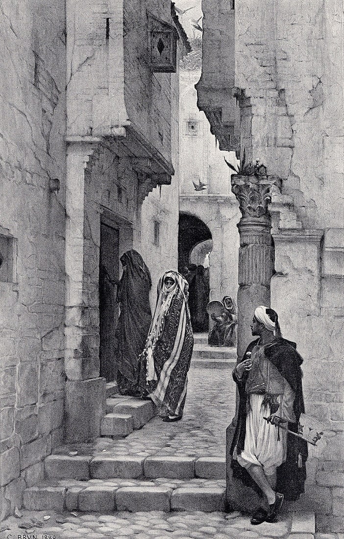 CHARLES LE BRUN 1800s Antique Print Language of Flowers SIGNED Framed COA (1 of 2)