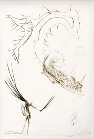 Salvador Dali Tristan Etching Signed Limited Framed