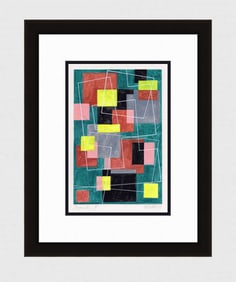 Mathis Original Gouache Labyrinth II Framed Swiss