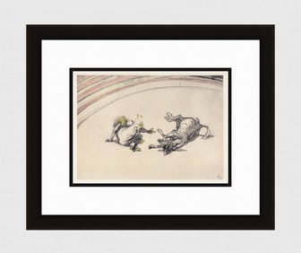 Toulouse Lautrec Color Lithograph Circus Ltd ed