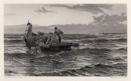 Colin Hunter Their Only Harvest 1883 Etching