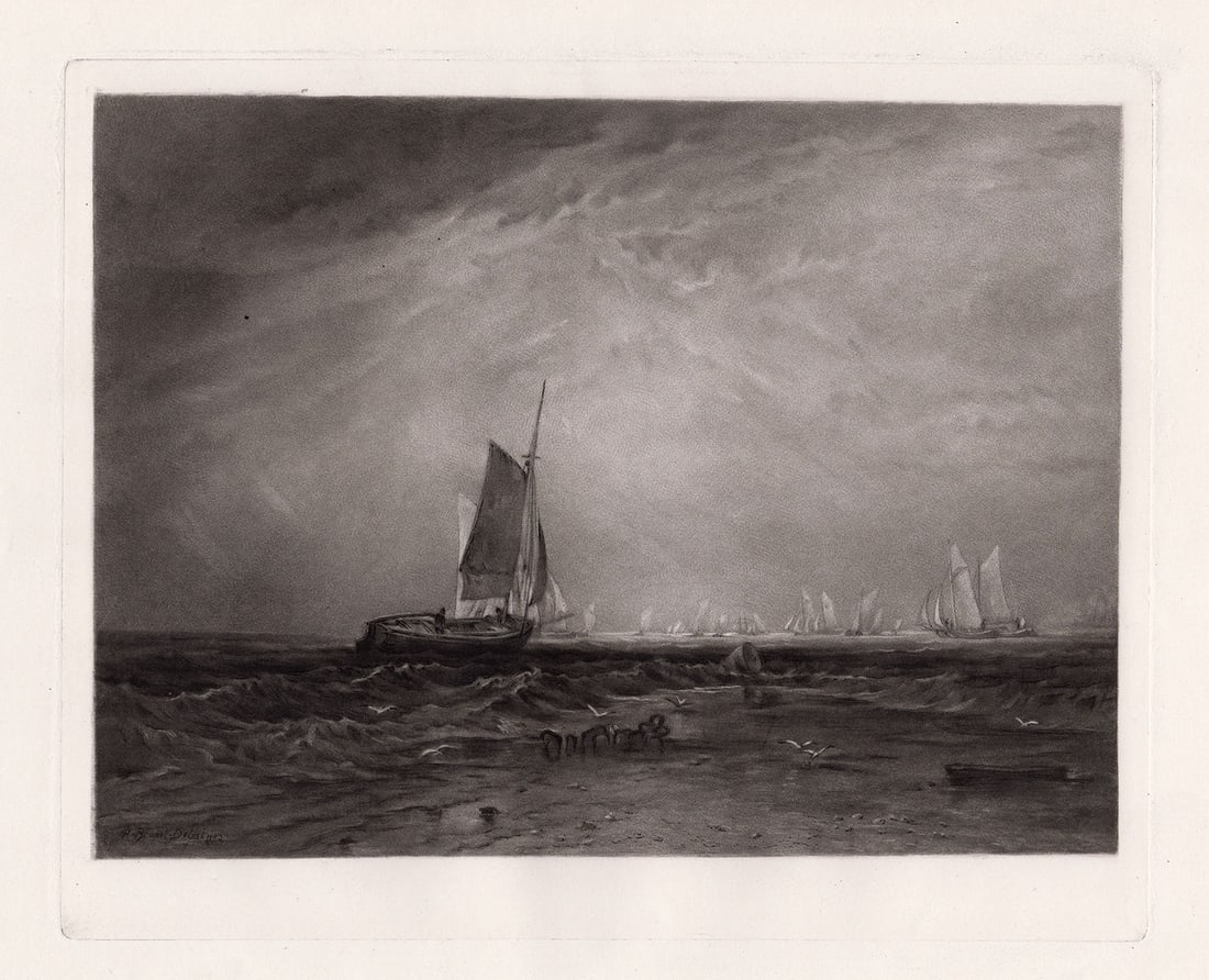 Joseph Mallord William Turner Blythe Sand 1885 engraving (1 of 2)
