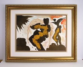 Dali The Glorious Martyrdom 1967 Original Lithograph Framed