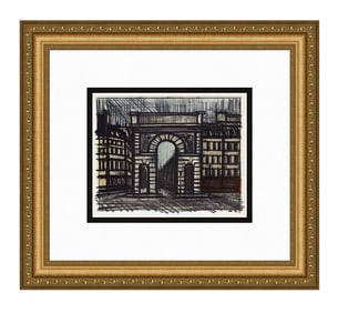 Bernard Buffet La Porte Saint Martin 1967 lithograph