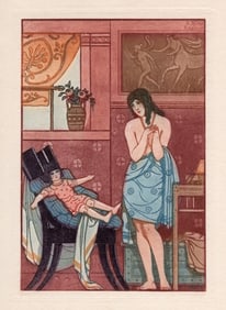 Joseph Kuhn-Regnier 1929 Color Engraving "Memories" Signed Limited Framed