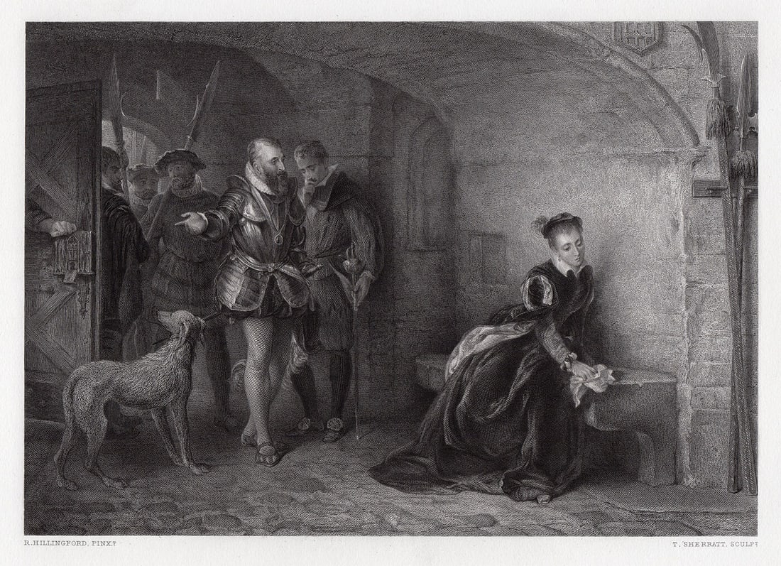 Robert Alexander Hillingford The Princess Elizabeth in the Tower 1875 engraving (1 of 2)