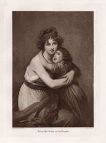 Madame Lebrun Madame Vigee Le Brun and her Daughter 1891 print