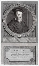 Adriaen van der Werff 1697 Engraving Peter Martyr Vermigli Framed