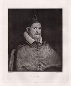 Diego Velazquez Pope Innocent X print signed