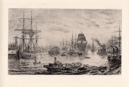 Charles Oliver Murray Glasgow 1883 etching