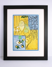 Henri Matisse Interior Yellow and Blue (Interieur Juane et Bleu) print signed