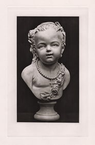 Jean-Antoine Houdon (French, 1741-1828) Bust of a Child 1887 print