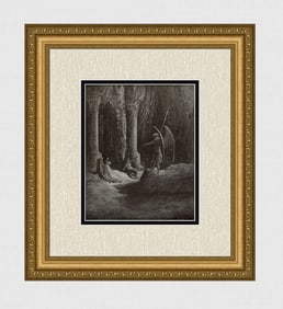 Gustave Dore Satan confronting Sin and Death at the gates of Hell (Milton's Paradise Lost) c. 1880